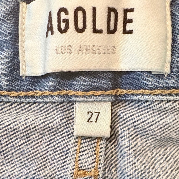 β¨ AGOLDE Parker Denim Shorts | Light Wash | size 27 - Picture 6 of 7